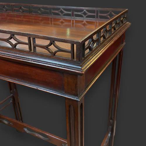 George III Style Mahogany Silver Table image-3