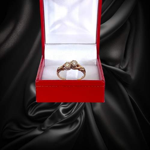 Gold Diamond Ring image-2