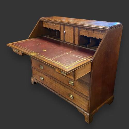 Georgian Figured Oak Bureau image-2