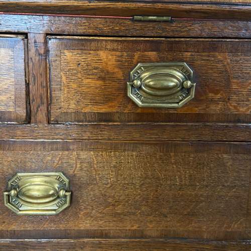 Georgian Figured Oak Bureau image-6