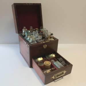 Victorian Mahogany Apothecary Chest with Contents