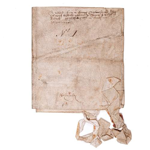 Antique 16th Century Handwritten Document image-1