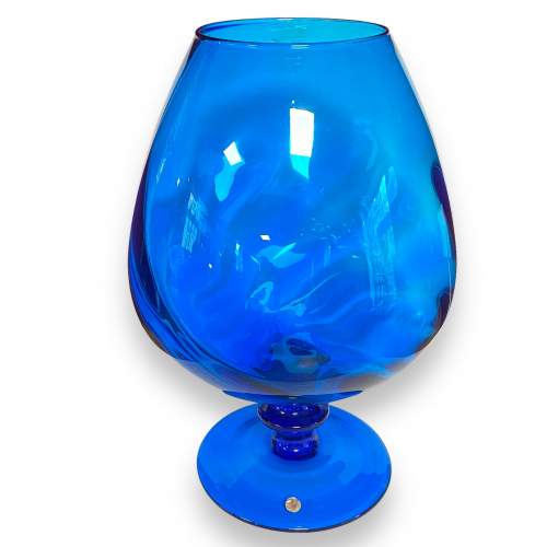 Extra Large Empoli Brandy Glass with Cat and Mouse image-6