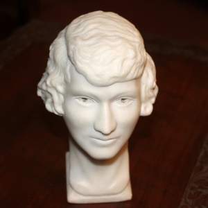20th Century English School of Marble Head of a Young Lady