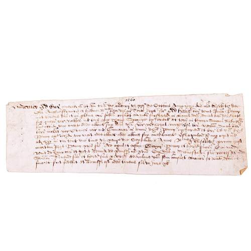 Antique 16th Century Handwritten Latin Document image-1