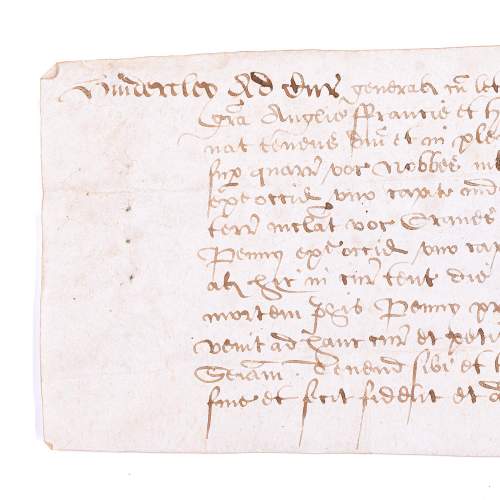 Antique 16th Century Handwritten Latin Document image-4