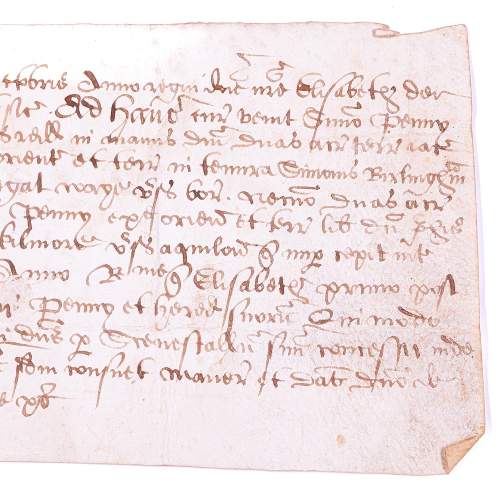 Antique 16th Century Handwritten Latin Document image-5