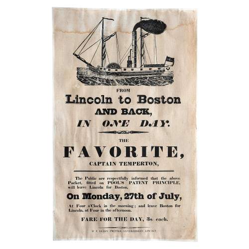 Antique 19th Century Print Boston Paddle Steamer Day Trip image-2