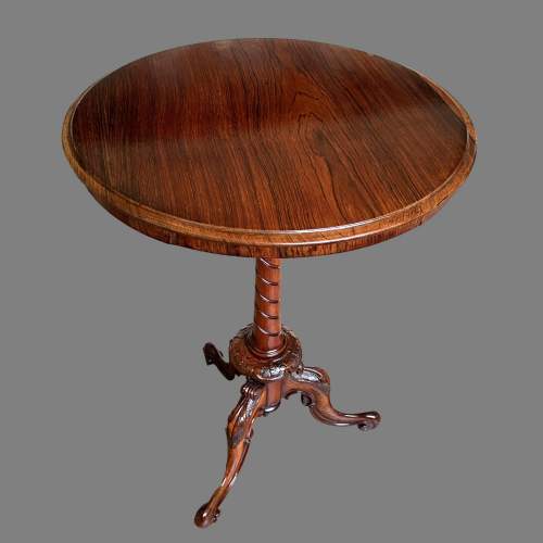 A Victorian Rosewood Wine Table image-1