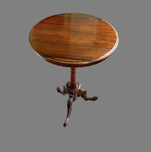 A Victorian Rosewood Wine Table image-4