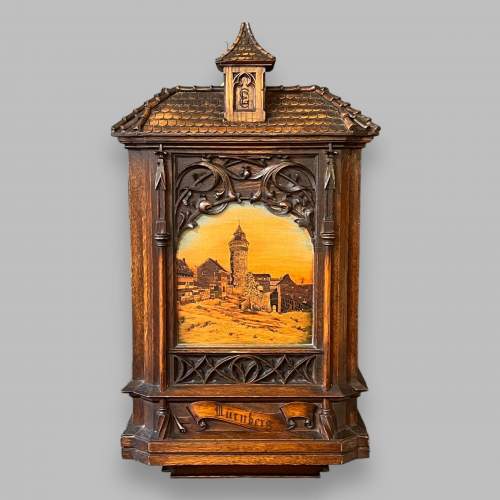 19th Century Black Forest Bavarian Key Box image-1