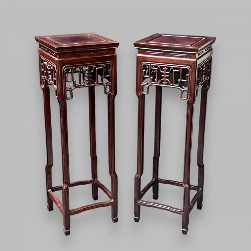 Pair of Chinese Lamp Stands image-2