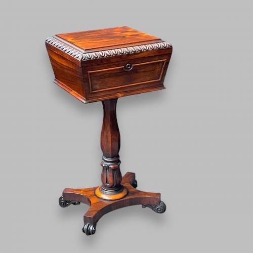 Victorian Rosewood Teapoy image-1