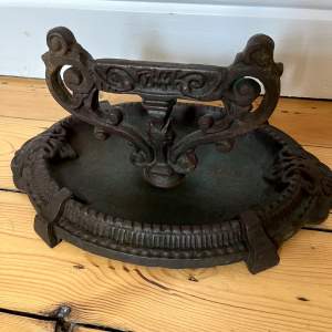 Antique Victorian Cast Iron Boot Scraper
