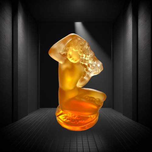 Lalique Amber Glass Figure image-4