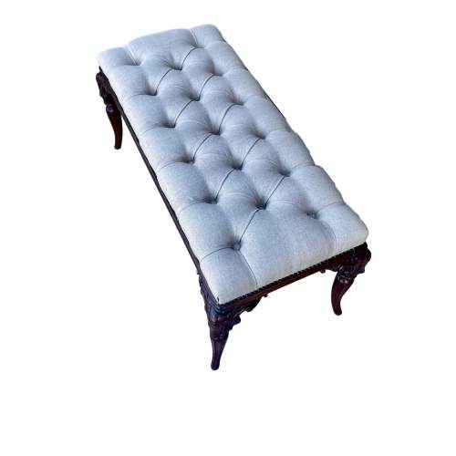 Victorian Buttoned Stool image-2