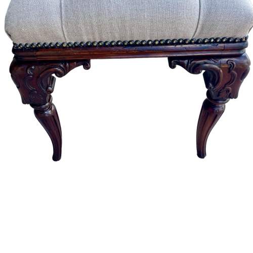 Victorian Buttoned Stool image-3