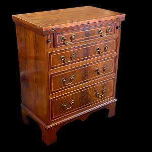 Bevan Funnel Late 20th Century Yew Veneer Small Chest of Drawers