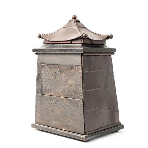 A Vintage Oriental Pagoda Form Table Cabinet image-6