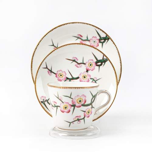 Vintage Porcelain Trio of Cup Saucer and Plate image-1