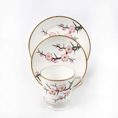 Vintage Porcelain Trio of Cup Saucer and Plate image-2