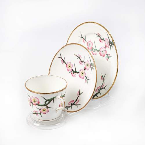 Vintage Porcelain Trio of Cup Saucer and Plate image-3