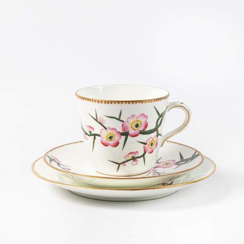 Vintage Porcelain Trio of Cup Saucer and Plate image-5