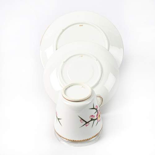 Vintage Porcelain Trio of Cup Saucer and Plate image-6