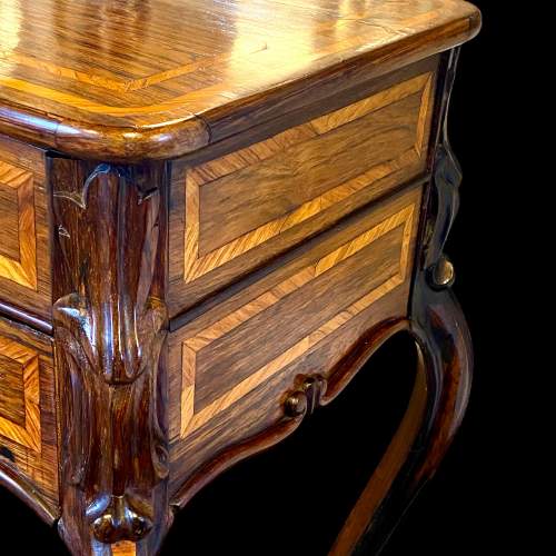 19th Century Inlaid Rosewood Work Table image-6