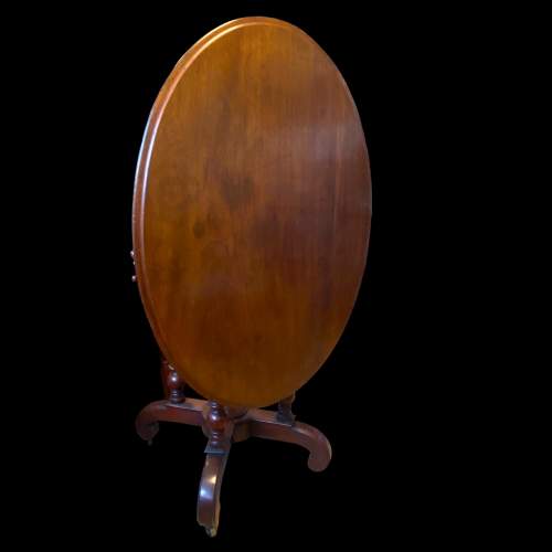 19th Century Mahogany Tilt Top Loo Table image-3