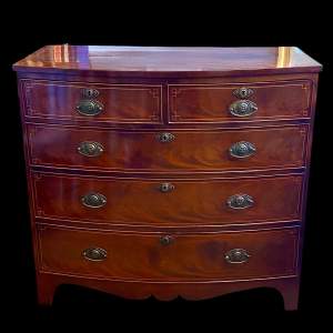 Early 19th Century Inlaid Mahogany Chest of Drawers