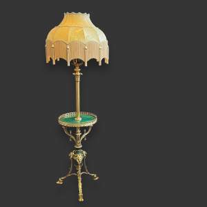 19th Century Gilt and Bronze Standard Lamp