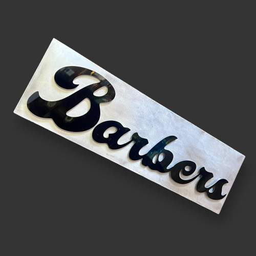 Aluminium Backed Barbers Shop Sign image-1