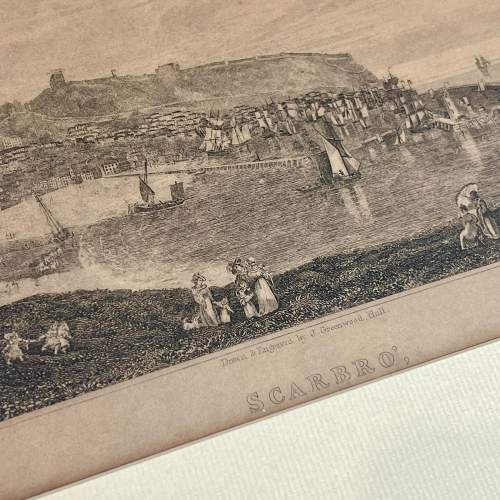 19th Century Engraving of Scarborough by J Greenwood image-2