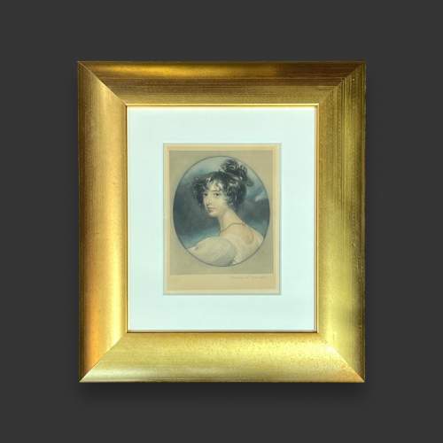 20th Century Proof Engraving Portrait of a Woman by E Wardle image-1