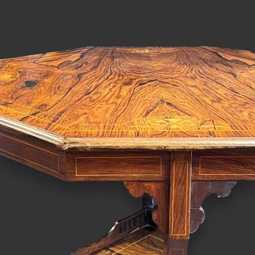 Victorian Inlaid Rosewood Occasional Table image-4