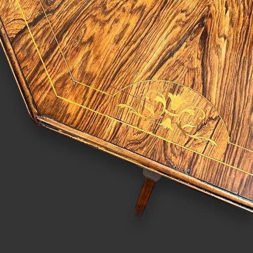 Victorian Inlaid Rosewood Occasional Table image-5