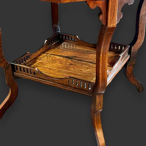 Victorian Inlaid Rosewood Occasional Table image-6