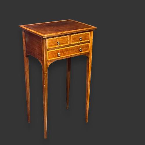 Edwardian Inlaid Mahogany Side Table image-1