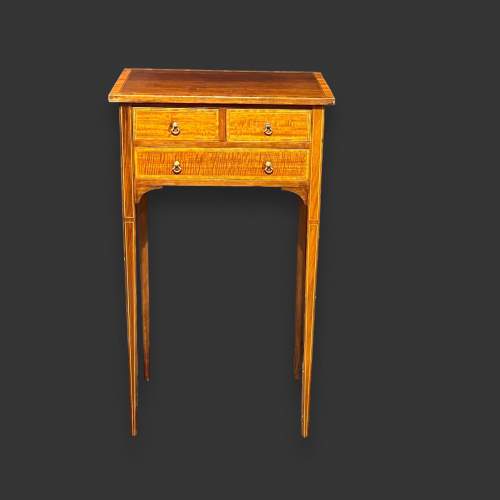 Edwardian Inlaid Mahogany Side Table image-2