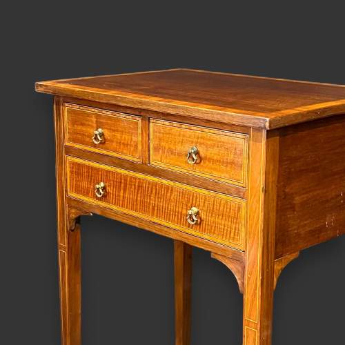 Edwardian Inlaid Mahogany Side Table image-4