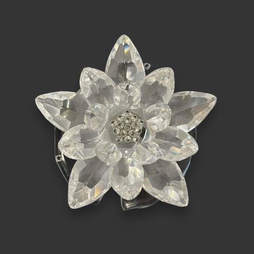 Swarovski Crystal Lotus Flower on Lily Pad image-2