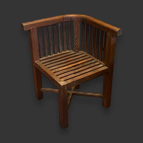 Early 20th Century Hughes Bolckow Teak Garden Table and Chairs image-4