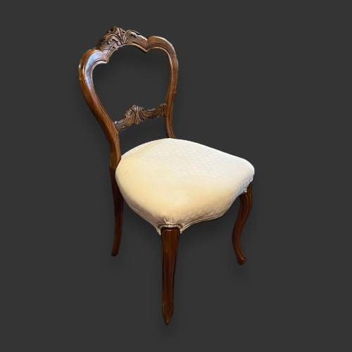 Set of Four Victorian Walnut Balloon Back Chairs image-2