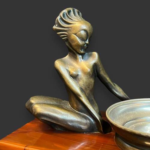 Art Deco Nu Art Bronze Bon Bon Dish image-2