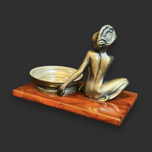 Art Deco Nu Art Bronze Bon Bon Dish image-6