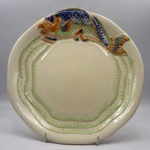 Clarice Cliff 1930s Moulded Fish Side Plate