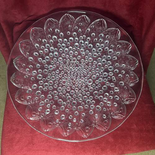 Lalique Roscoff Large Fish Pattern shallow Bowl image-1