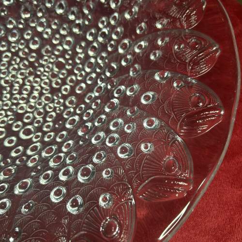 Lalique Roscoff Large Fish Pattern shallow Bowl image-4