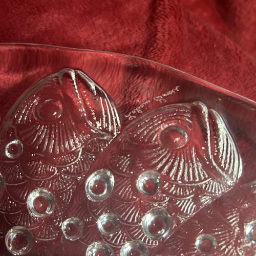 Lalique Roscoff Large Fish Pattern shallow Bowl image-5